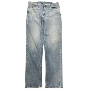 L.L. Bean Beanflex Standard Fit Faded Blue Men's Jeans Sz 34 X 34